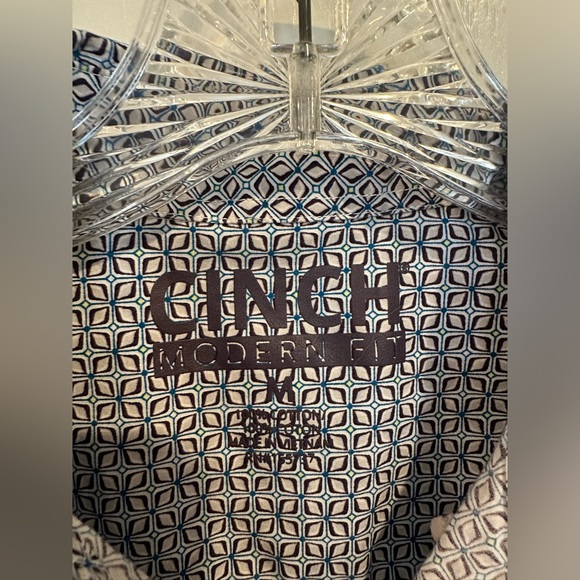 Cinch men’s modern fit long sleeve button front western shirt size medium - Picture 3 of 6